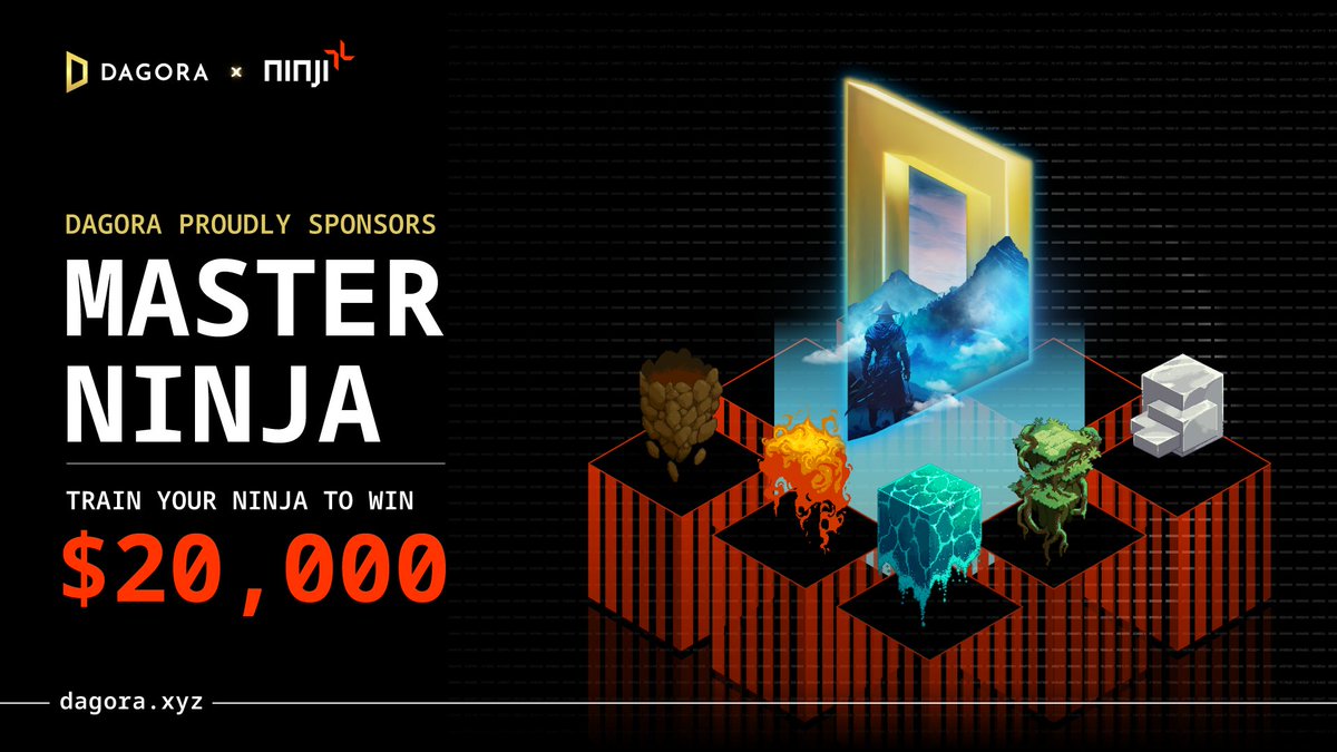 Dagora is thrilled to sponsor the “Master Ninja” event hosted by <a href="/ninjiwallet/">Ninji Wallet</a>.

Ready to prove you're the ultimate Ninja and win up to $20,000? 🏆

Sharpen your skills and join the journey with other <a href="/injective/">Injective 🥷</a> Ninjas at coin98.xyz/Master-Ninja-e… 🥷