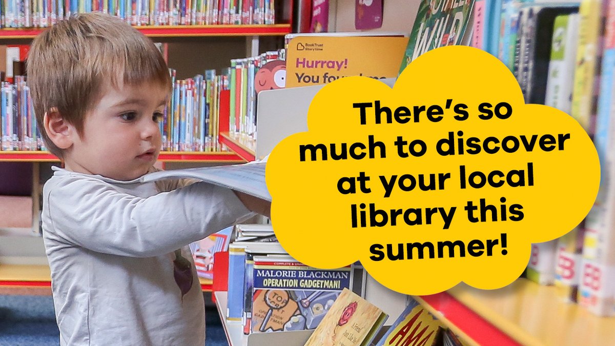 The summer holidays are the perfect time to take a trip to your local library!

Lots of libraries will have fun family events on offer so drop in to find out what's going on ☀️