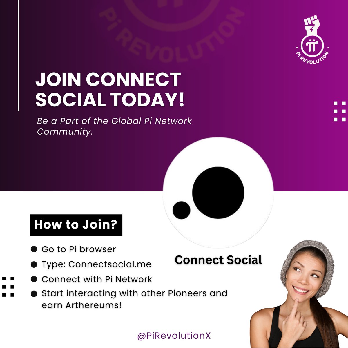 ✨Get started with Connect Social now and earn Arthereums by posting and commenting! Connect with us at connectsocial.me/PiRevolutionX. Join the fun and be part of the revolution! ✨

Pi Group 👉 t.me/PiRevolutionX