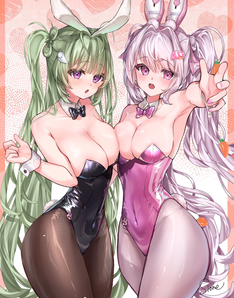 ちゃんと新しくバニー絵描きたかったけど描けなかったので再掲🥲
#バニーの日　＃NIKKE