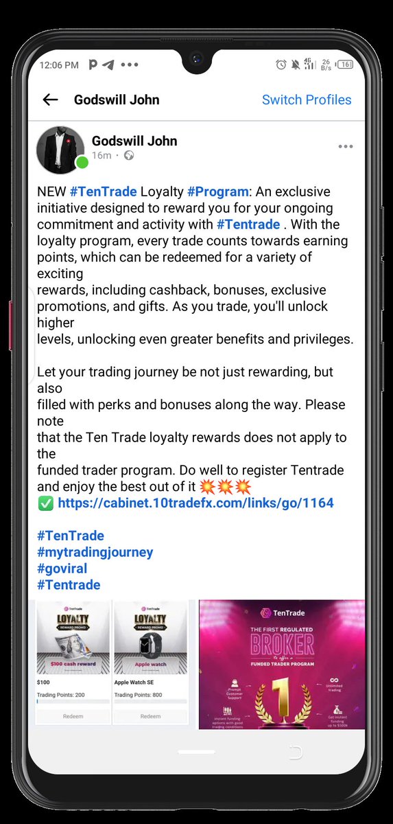 GodswillJo30284's tweet photo. If @Chartswithmax recommends @Tentradeafrica, then I'll go that far to promote them e no get wetin you wn tell me, join now and enjoy the best out of it,
#MYTRADINGJOURNEY
#maxians
#MBM 🪔🪔🪔 https://t.co/hrgaP1AmAH