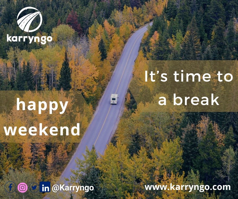 karryngo's tweet photo. 𝙃𝙞 𝙡𝙚𝙨 𝙩𝙧𝙖𝙫𝙚𝙡𝙡𝙚𝙧𝙨 ! 🚖🚘🚚🏍️

  🚐 Prenez une pause avec Karryngo ce week-end !🚐

    C'est le moment idéal pour se détendre et se ressourcer. 

🎉 Bon week-end à tous!🎉 

📲https://t.co/J3SMA5oLvE

#Karryngo
#happyweekend https://t.co/Hc0Hrow7eM
