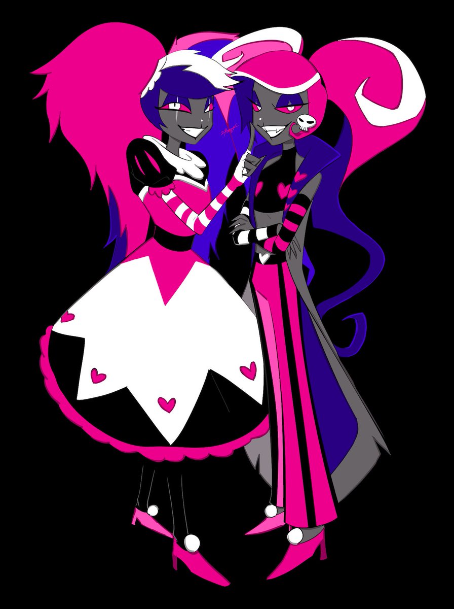 niku_1002's tweet photo. pink💕 #velcest #HazbinHotelVelvette https://t.co/huysQYbfAY