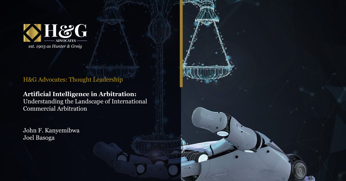 handg_advocates's tweet photo. Can AI replace an arbitrator? What are the legal risks? Our Team Leader  @FKanyemibwa &amp; @JoelBasoga explore these questions in a new thought leadership series. The first article examines the arbitration landscape and defines AI.

Read the full article : https://t.co/x76UZkBtZq https://t.co/pOSv39Sd3A