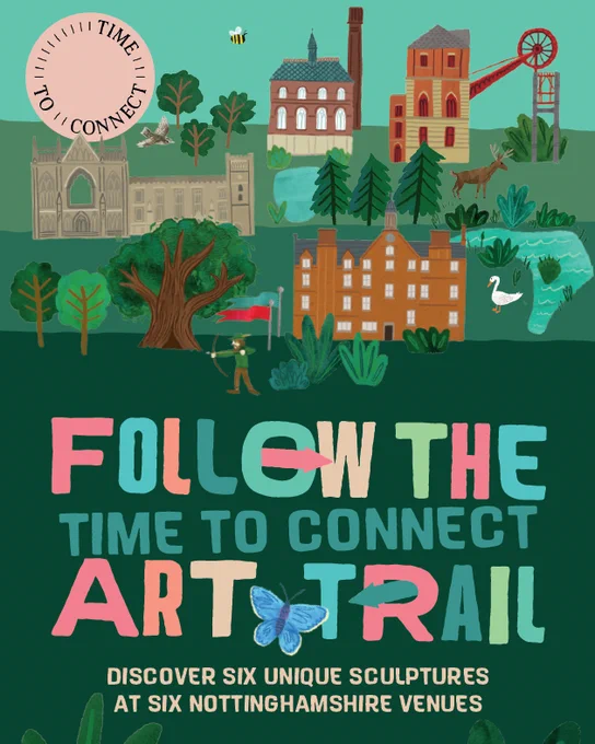 Time to connect art trail booklet cover