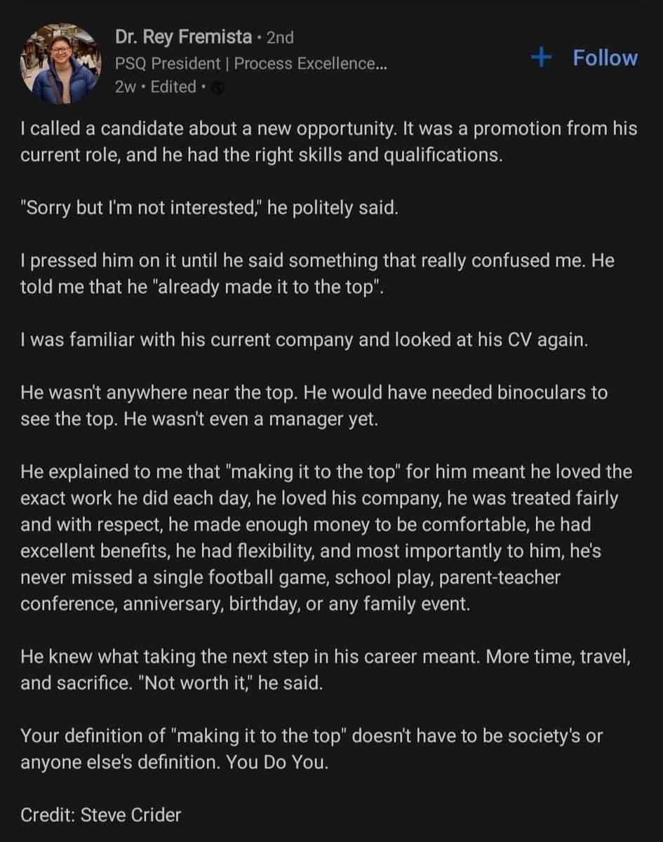 annazrulan's tweet photo. Having a career growth isn’t everyone’s top priority. Sometimes its okay to be stagnant in your career as long it compensates you well in other form. You Do You 🫡 https://t.co/j4vuCB7S2e