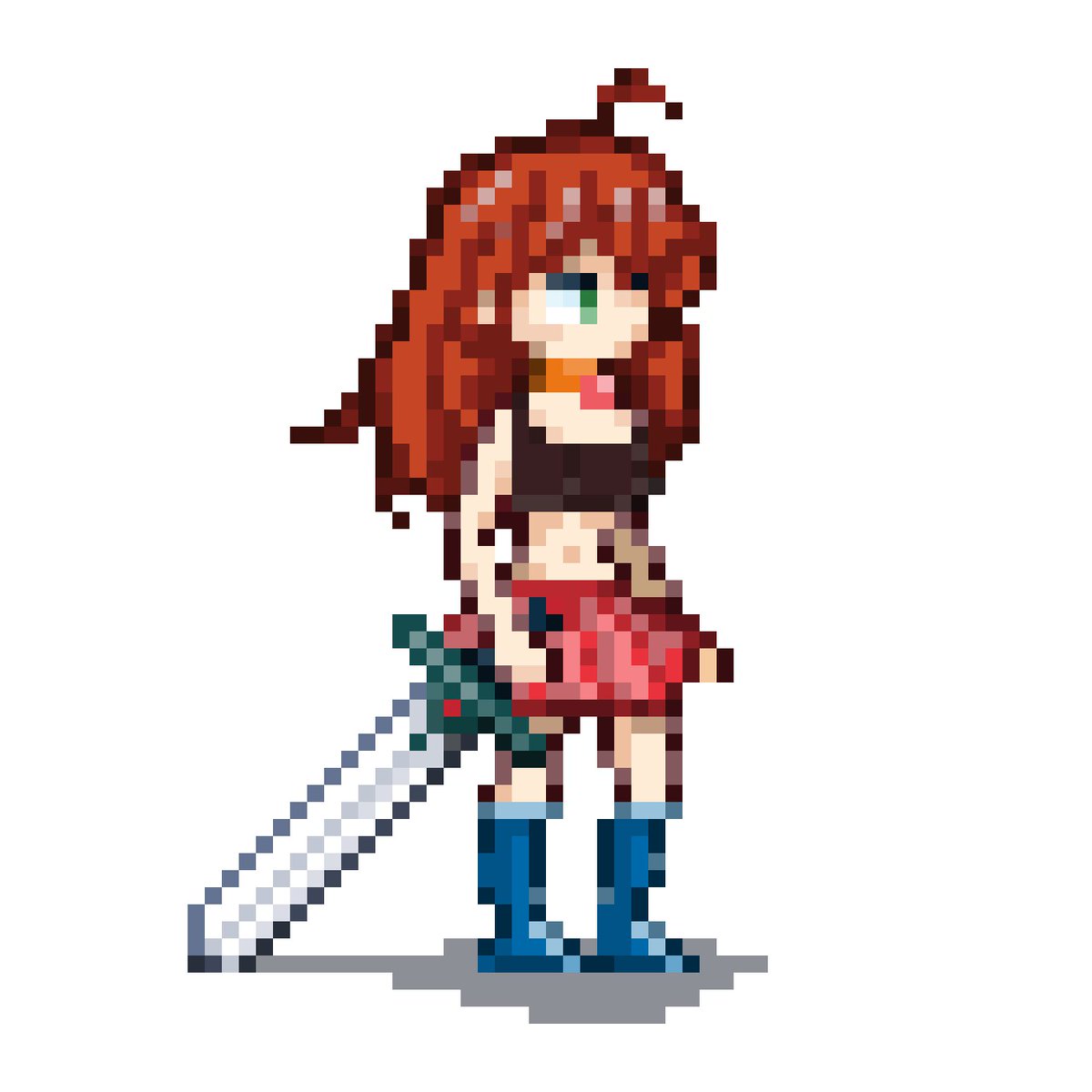 AechanStudio's tweet photo. My character from my game.

#pixelartist #Pixel #PixelsCreator  #characterdesign https://t.co/SqmL2KiJYi