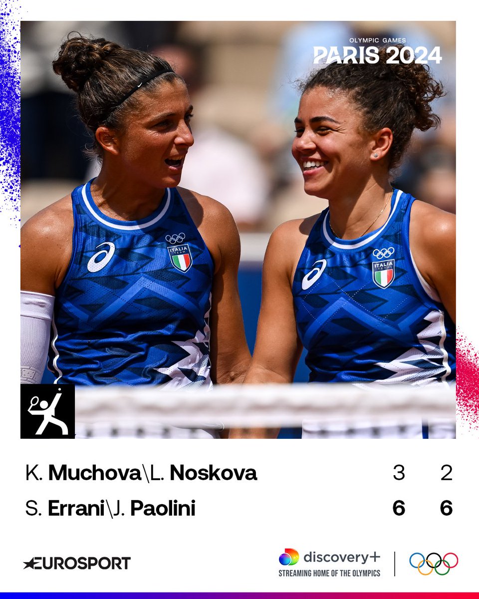 Eurosport_IT's tweet photo. ED È FINALEEEEEEEEEEEEEEEEEEEEEEEEEEEEEEEEEEEEEEEEEEEEEEEEEEEEEEEEEEEEEEEEEEEEEEEEEEEEEEEE 💙💙💙

La coppia Errani/Paolini domenica andranno a caccia della medaglia d'oro 🎾🔝🇮🇹

#HomeOfTheOlympics #Paris2024 #ItaliaTeam #Tennis #Errani #Paolini https://t.co/0el1IPXWyu