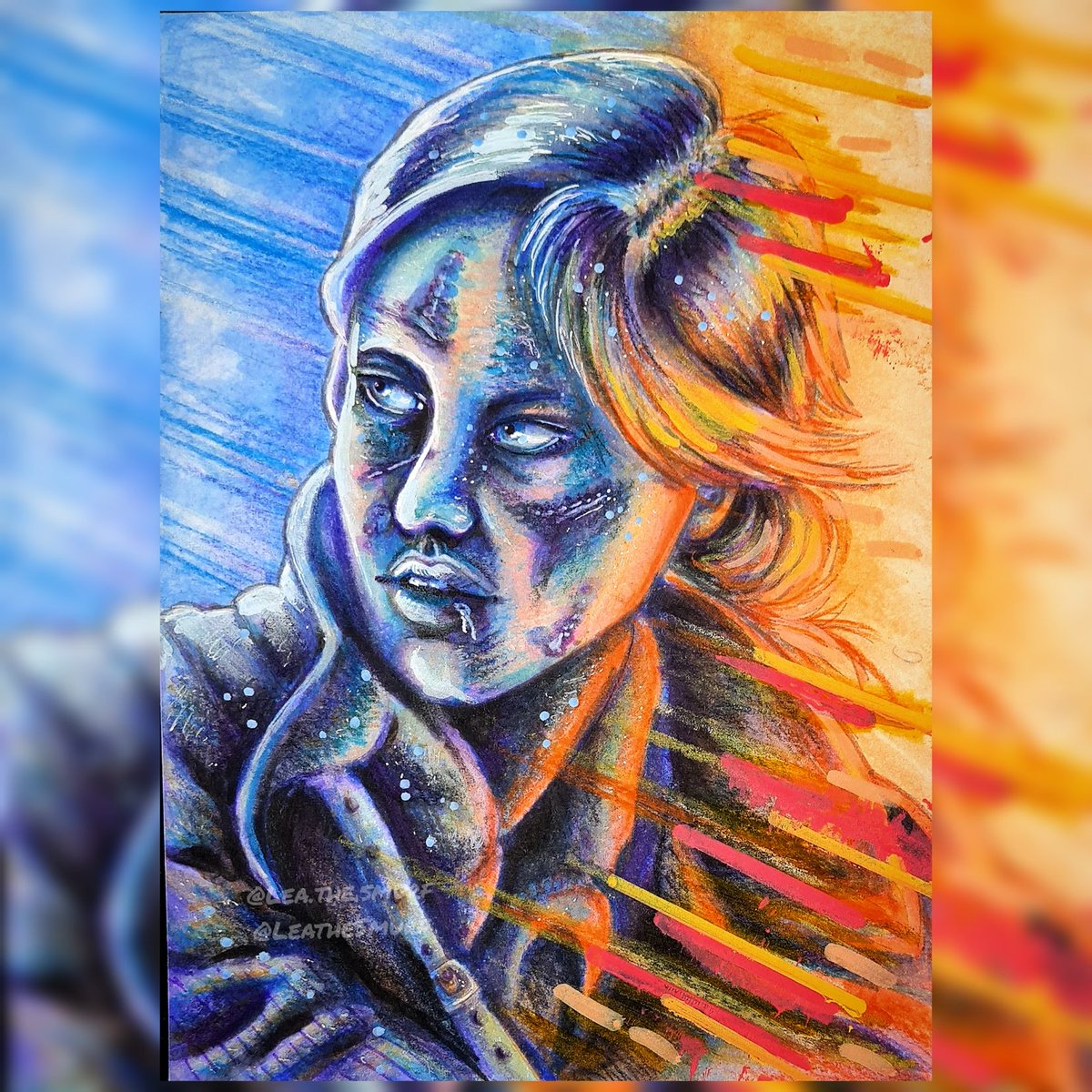 LeatheSmurf's tweet photo. Now this one was so much fun to give some color! Loved using paint markers to give her that #onlyonbattlefield feeling...
#battlefieldv #battefieldfive #battlefield2042 #battlefieldgame #dicestudios #eagames #fanartfriday #traditionalart https://t.co/AEz5O73fG9