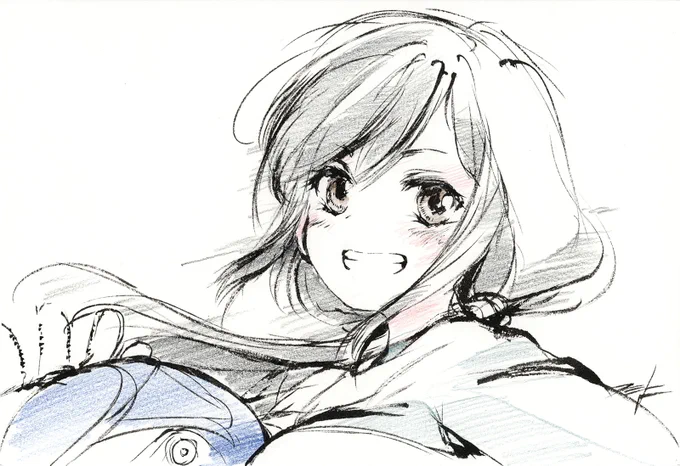 #礼子生誕祭2024 #スーパーカブ 過去絵ですが、おめでとう! 