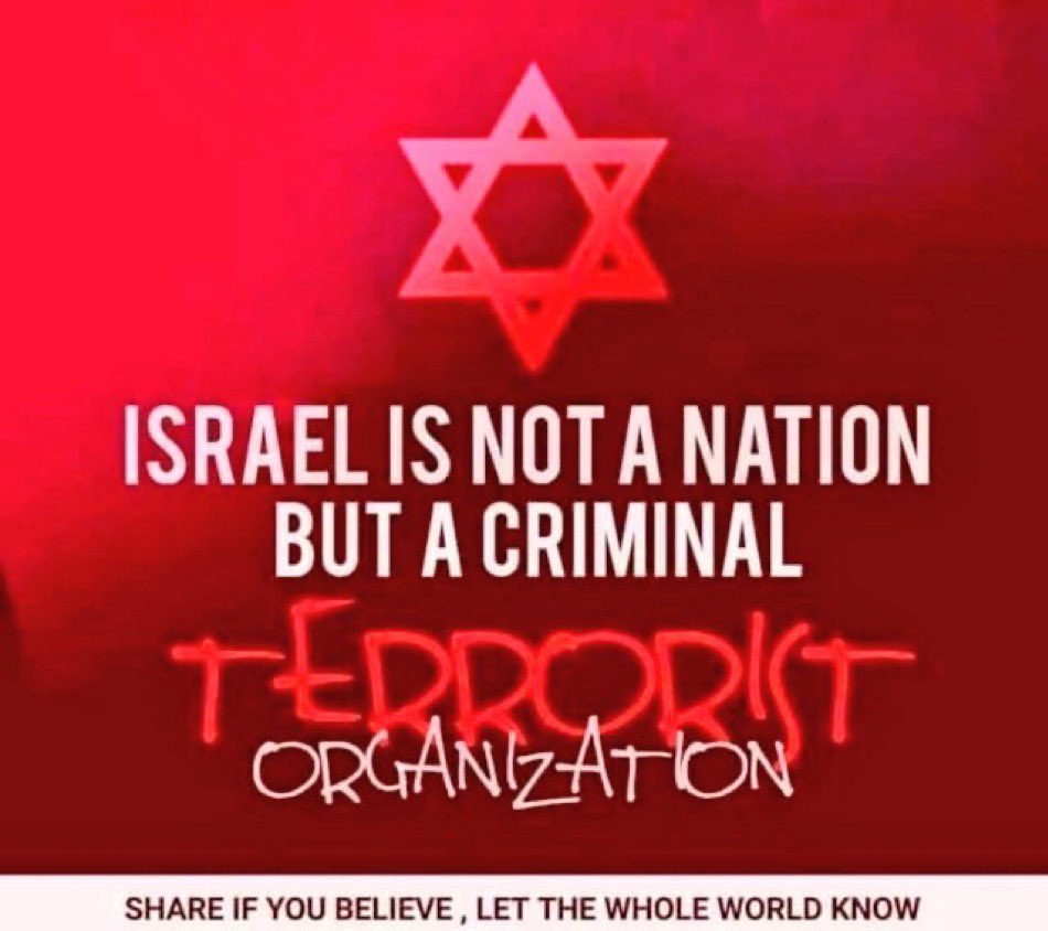 Rally4Gaza's tweet image. Israel is a terrorist state, trampling on all international laws. All countries need to punish this rogue state by
1) place sanctions on ๐ฎ๐ฑ
2) cut all ties with ๐ฎ๐ฑ
3) oil and weapon embargo to ๐ฎ๐ฑ
4) stop all trade with ๐ฎ๐ฑ
5) boycott ๐ฎ๐ฑ