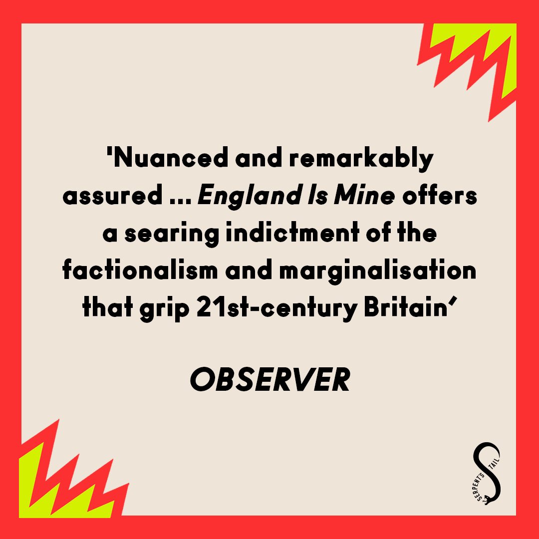 ENGLAND IS MINE reviewed in the Guardian, the Financial Times, the Spectator and the Observer ⚡️