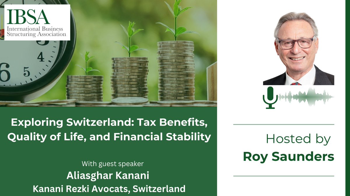 🎙Podcast: t.ly/ppbzo Aliasghar Kanani explores the evolving landscape of international tax regimes in Switzerland, examining the real story behind the country's tax benefits and why it's more than just a so-called tax haven for the wealthy.