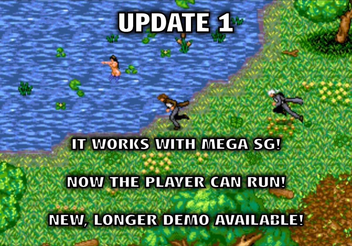 Kai_MSX's tweet image. Update 1 for &quot;The Secret of the Four Winds&quot; for the #Sega #Genesis #MegaDrive
-It works with the MEGA SG!
-Now the player can run!
-New, longer playable demo available!
-And more!
More info on the video description.
youtu.be/I5hv91bmZjE