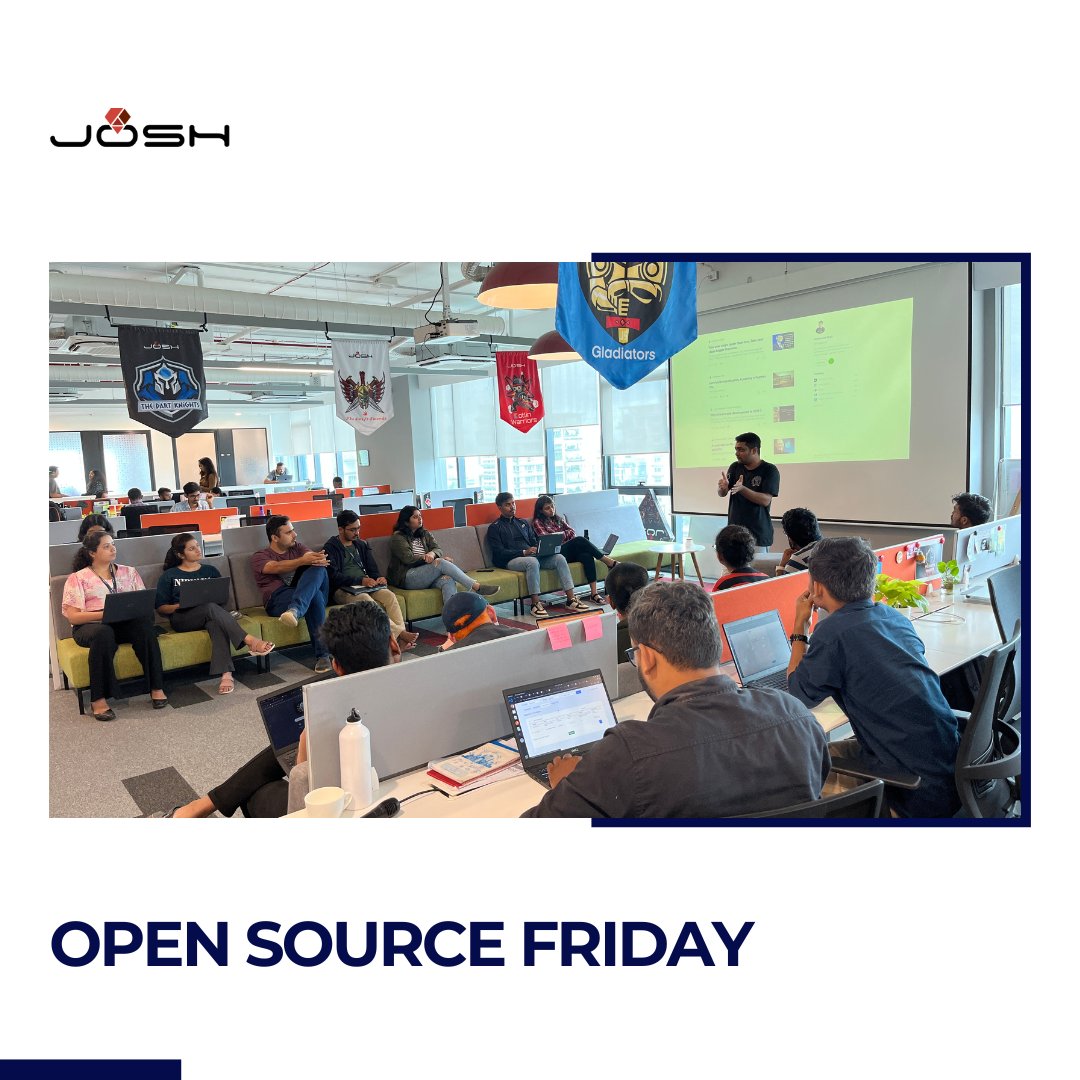 joshsoftware's tweet image. Fridays at Josh Software are all about innovation &amp;amp; collaboration. Our Open Source Friday sessions bring the team together to share ideas, solve problems, &amp;amp; push the boundaries. Here are some glimpses of our dynamic Open Source Friday session.

#Joshsoftware #opensourcefriday