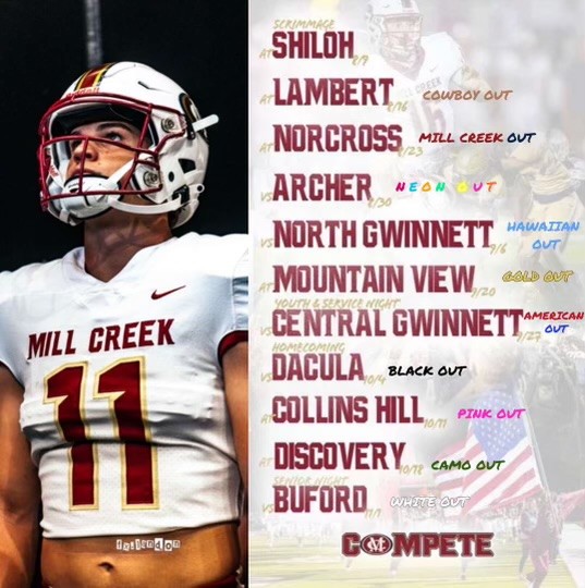 Harvey Reports (@mcharveyreports) on Twitter photo For those who like to plan ahead...here are the football "outs" for this season! <a href="/MCFootballCoach/">Mill Creek Football</a> For those who like to plan ahead...here are the football "outs" for this season! <a href="/MCFootballCoach/">Mill Creek Football</a>