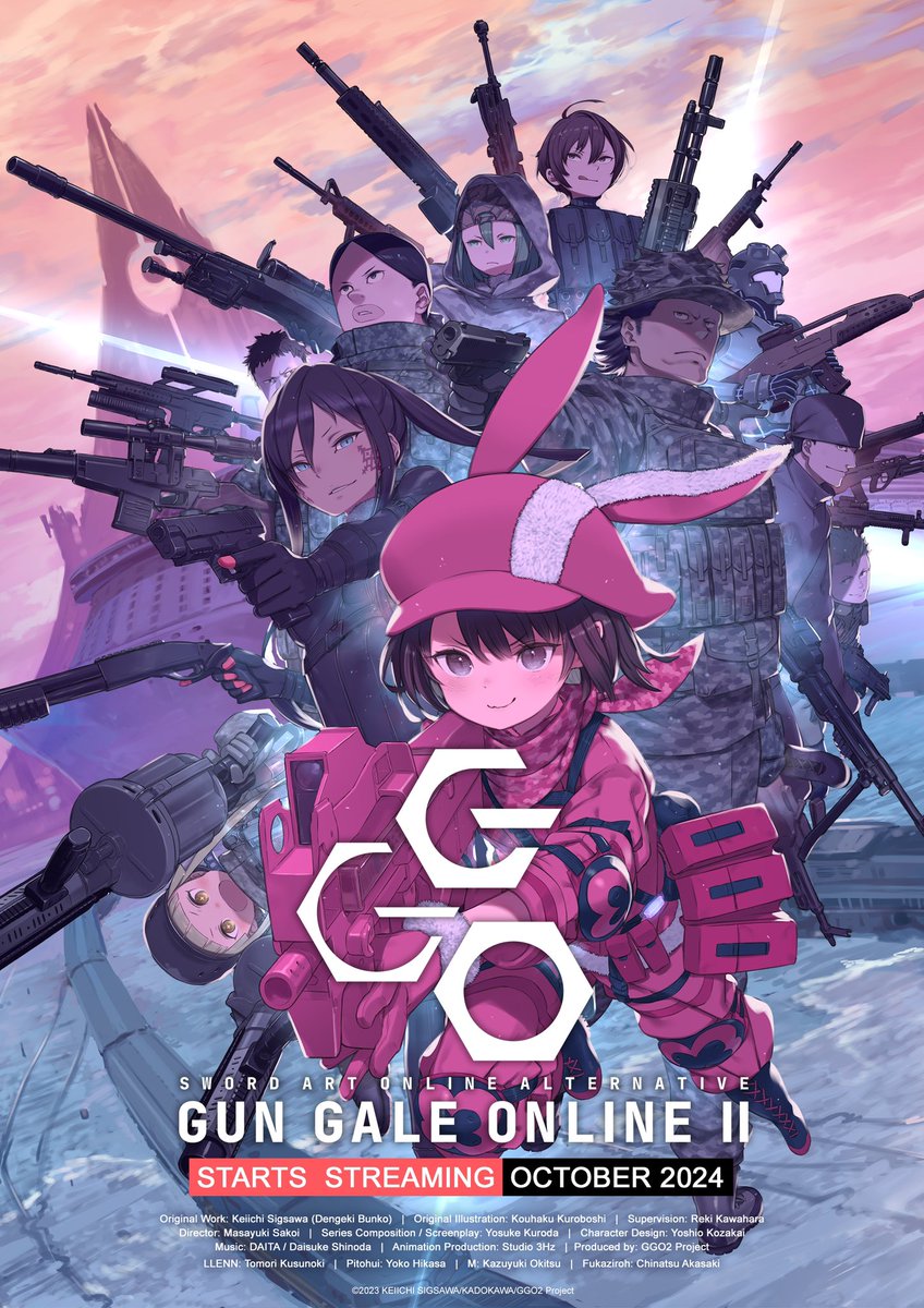 animetv_jp's tweet photo. Sword Art Online Alternative: Gun Gale Online Season 2 is scheduled for October 4!

✨More: https://t.co/hmfey2EUhe https://t.co/qjIp6YNMJu