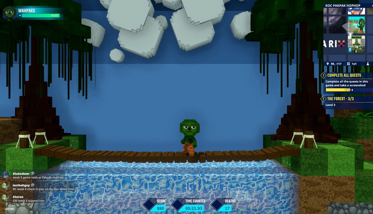 wahpaks's tweet photo. Join @kocgamesco in the Builders Challenge and earn rewards! Play PakPakHopHop on #TheSandboxGame Play now: https://t.co/UFaTt2gcoT #TheSandboxGame #kocgames #PakPakHopHop #BuildersChallenge2 @KOCGAMESCO @TheSandboxGame @TSBCreators https://t.co/Dy7kFqYbgL