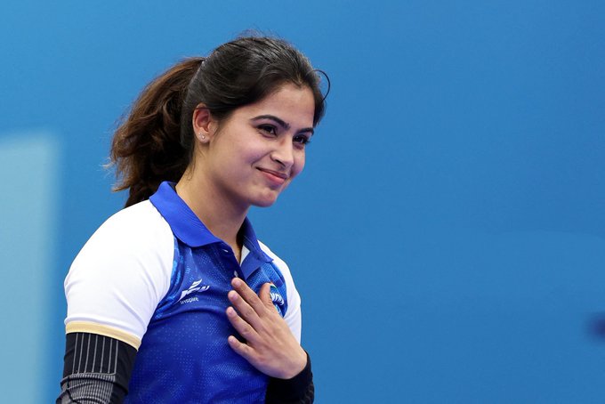 Manu Bhaker Qualify for the Final of 25m Pistol event.

She finishes 2nd with 590 points!

#Paris2024 #Cheer4Bharat #Olympics <a href="/mansukhmandviya/">Dr Mansukh Mandaviya</a> <a href="/MIB_India/">Ministry of Information and Broadcasting</a> <a href="/PIB_India/">PIB India</a> <a href="/IndiaSports/">Dept of Sports MYAS</a> <a href="/Media_SAI/">SAI Media</a> <a href="/AkashvaniAIR/">Akashvani आकाशवाणी</a> <a href="/DDNational/">Doordarshan National दूरदर्शन नेशनल</a> <a href="/DDIndialive/">DD India</a> <a href="/DDNewslive/">DD News</a> <a href="/OfficialNRAI/">NRAI</a> <a href="/realmanubhaker/">Manu Bhaker🇮🇳</a>