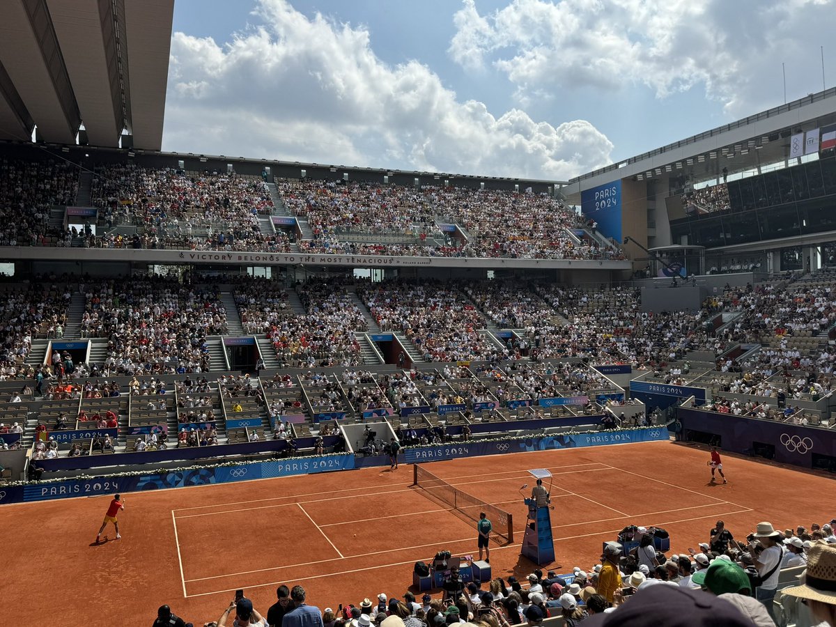 Back for more tennis today
Alcaraz v Auger-Aliassime