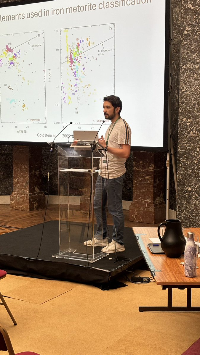 Continuation this afternoon of the #curation session in Throne with F. Dumas who revisits, using chemical data compilations, the classification of Iron #meteorites highlighting the importance of take into account the most possible elements

#MetSoc2024