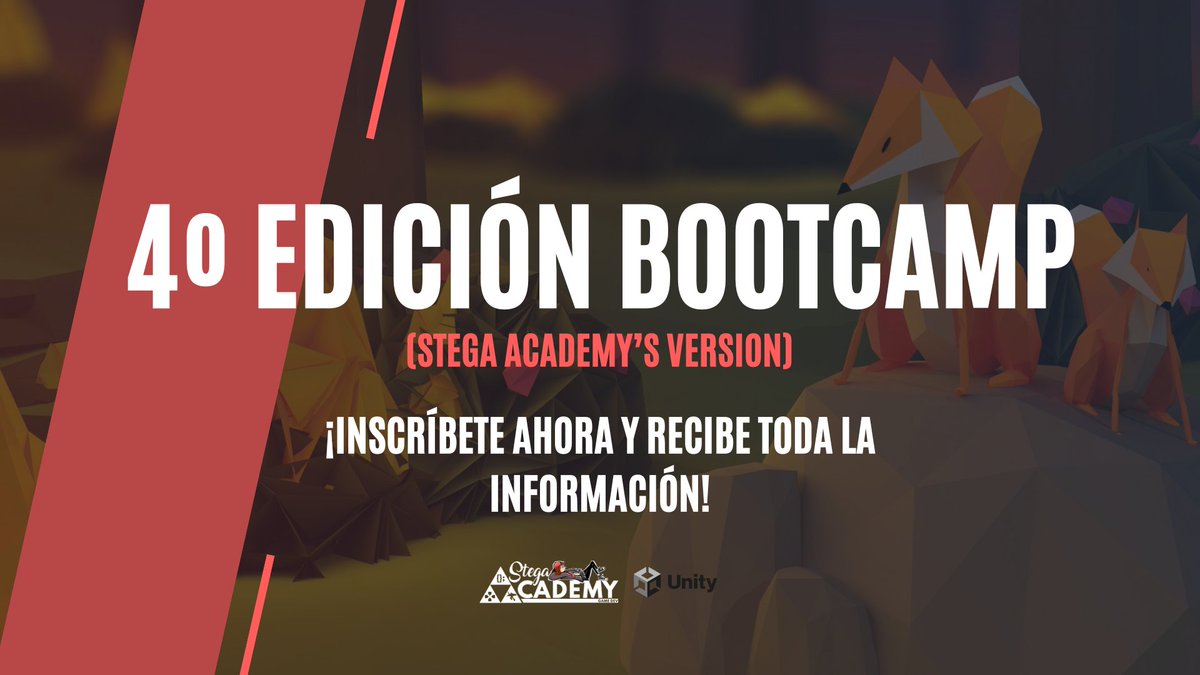 ✨Bootcamp (Stega Academy's Version)✨

Dentro de poco hablaremos sobre la 4 edición 😉

✅¡La pre-inscripción abierta, apúntate ya y no te pierdas ninguna novedad!