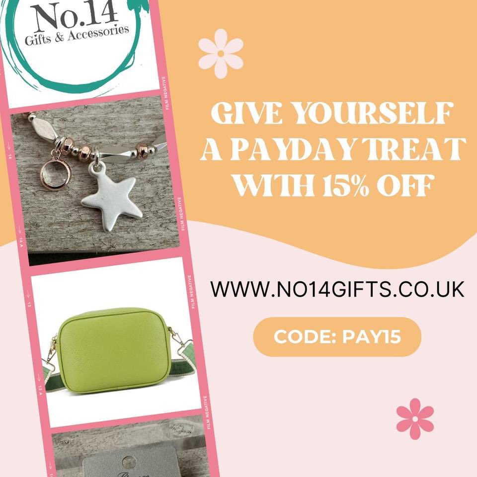 🌟FINAL DAY FOR 15% OFF YOUR ORDER🌟

Get 15% off your order with code PAY15 at the checkout

Happy shopping everyone

❤️❤️

no14gifts.co.uk