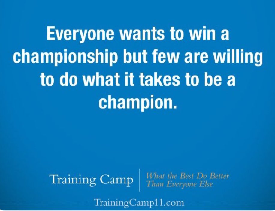 The Winning Difference (@thewinningdiff1) on Twitter photo Wanting to win is easy.
Being willing to win is not.
Average teams want to win.
Great teams are willing to do what winning requires.
Greatness is not about what you want.
Greatness is about what you’re willing to do and what you’re willing to sacrifice.
📸<a href="/JonGordon11/">Jon Gordon</a> Wanting to win is easy.
Being willing to win is not.
Average teams want to win.
Great teams are willing to do what winning requires.
Greatness is not about what you want.
Greatness is about what you’re willing to do and what you’re willing to sacrifice.
📸<a href="/JonGordon11/">Jon Gordon</a>
