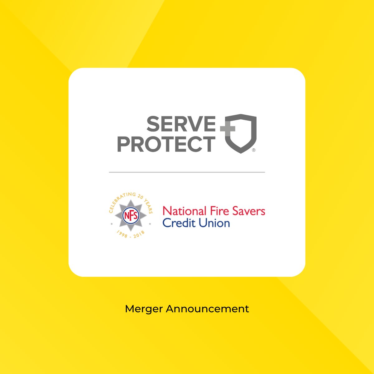 🚀 Exciting news! We are thrilled to share that members of National Fire Savers Credit Union have voted in favour of merging with Serve and Protect.

We can't wait to welcome thousands of Firefighters and Staff to our Serve and Protect family!🚒 

Stay tuned for more updates! 🌟