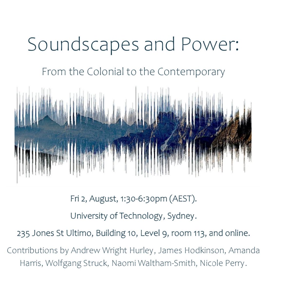 Really enjoyed our #soundscapes of #power #symposium today. With <a href="/AmandaHarrisSyd/">Amanda Harris</a> and colleagues! Breaking new ground …