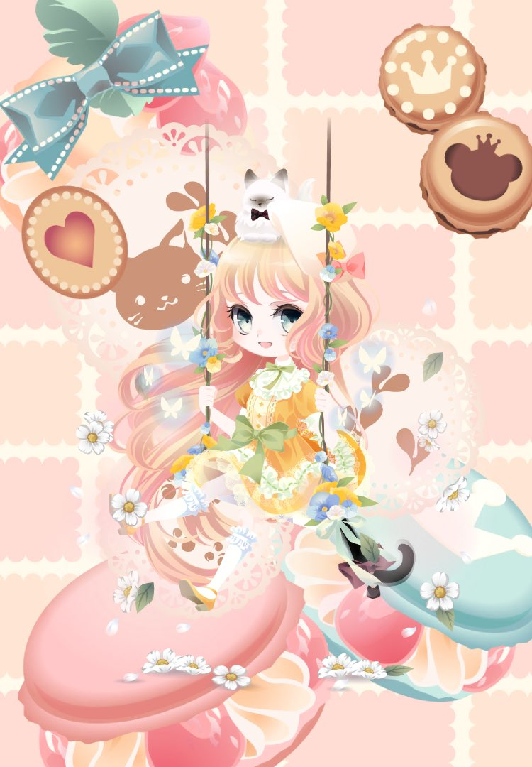 「conpeito by SELFY ()っていうアプリでうちの子のセルフィを作っ」|たんたんめんのイラスト