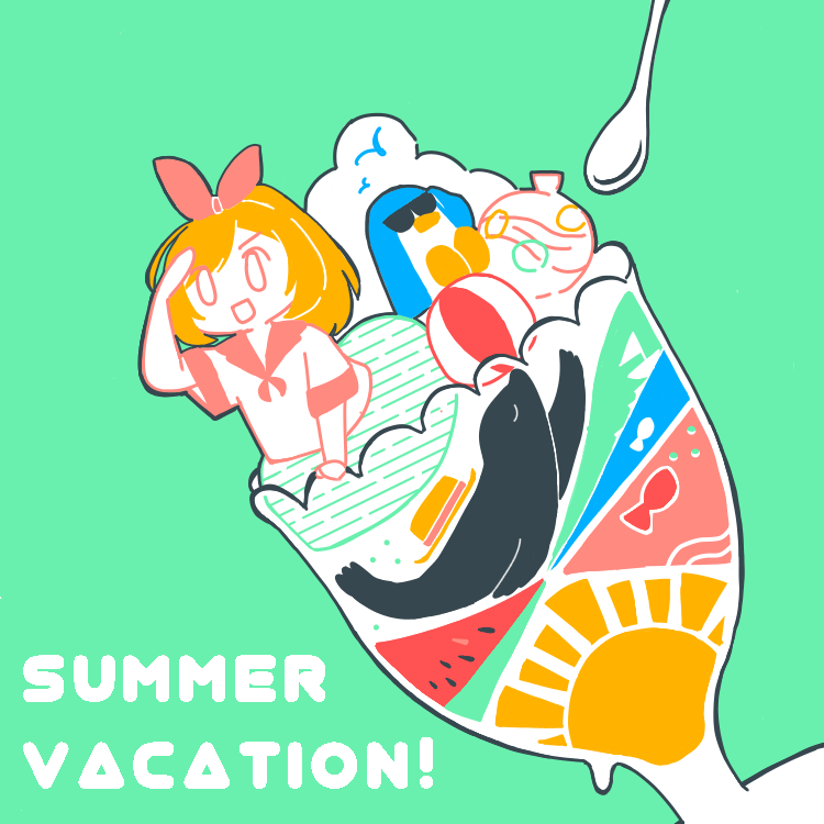 kanshyou's tweet photo. #283_SQ6C
【さま〜ばけいしょん！】
楽しか夏は、み〜んなうちのもの♡

［使用カラー］
#00b0ff / #69F0AE / #FF5252 / #FF8A80 / #FFB300 / #37474F https://t.co/IjOP20763V