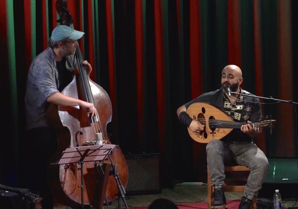 Charity fundraising concert ft. Saied Silbak &amp; Fred Thomas (oud/voice and bass duo), plus poetry from Zia Ahmed, rec and streamed live from a sold out Sands Films <a href="/TheMusicRoomSa1/">The Music Room @Sands Films</a> this week.  
Watch the full concert here with an optional to DONATE: tinyurl.com/bdz5v9u8