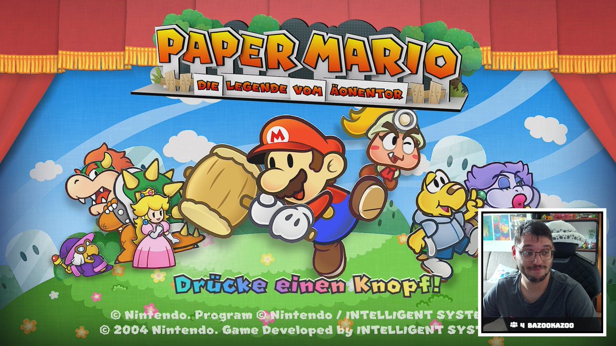 OufiKnoufi's tweet photo. Ganz unspektakulär starte ich mal wieder einen Stream! Will mal bei Paper Mario weitermachen und es wartet das geliebte dritte Kapitel :)
➡️ https://t.co/zRjD5HNEW4 🔴
#TwitchDe #Austrianstreamer #NintendoSwitch https://t.co/PCWhHlpiRW