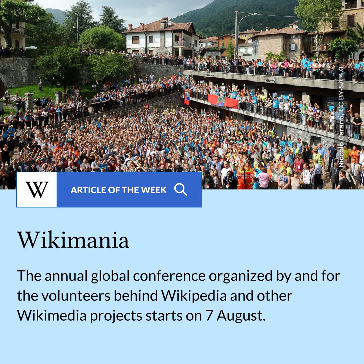 The global community of volunteers who edit Wikipedia and other Wikimedia projects will meet up soon.

This year’s Wikimania is right around the corner, starting 7 August in Katowice, Poland, and online.

Wikimania is the annual gathering of contributors to Wikipedia and other