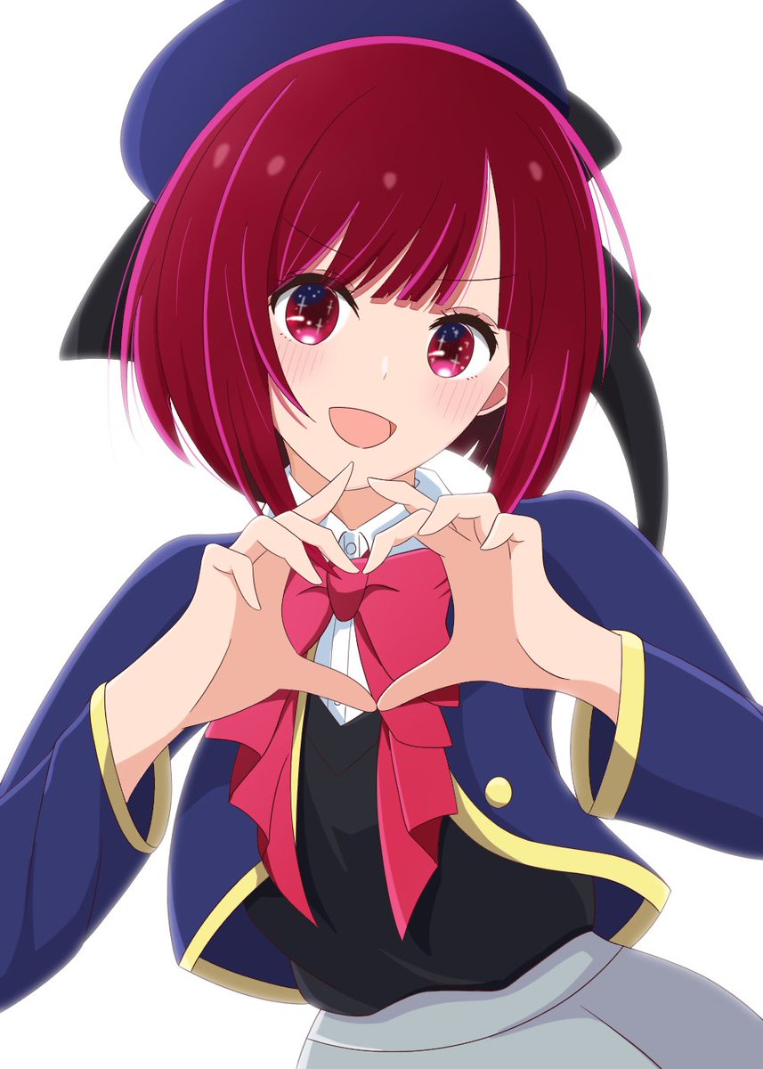 ハートポーズするかなちゃん描きました！ #有馬かな #推しの子