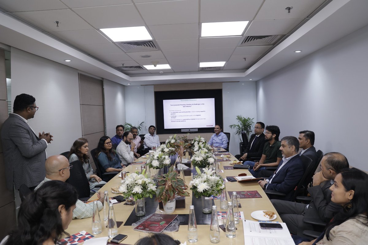 NasscomR's tweet image. The NCR edition of #nasscom #Greentable organized in Candor Techspace Sec 135, Noida was attended by #ESG leaders from the #tech and non-tech industry. The enthusiasm in the room was palpable as the leaders shared their focus areas, insights and debated on topics including:

1️⃣…