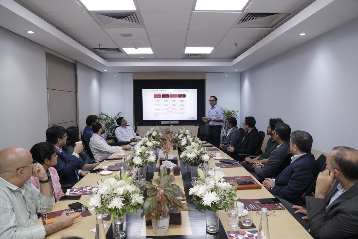 NasscomR's tweet image. The NCR edition of #nasscom #Greentable organized in Candor Techspace Sec 135, Noida was attended by #ESG leaders from the #tech and non-tech industry. The enthusiasm in the room was palpable as the leaders shared their focus areas, insights and debated on topics including:

1️⃣…