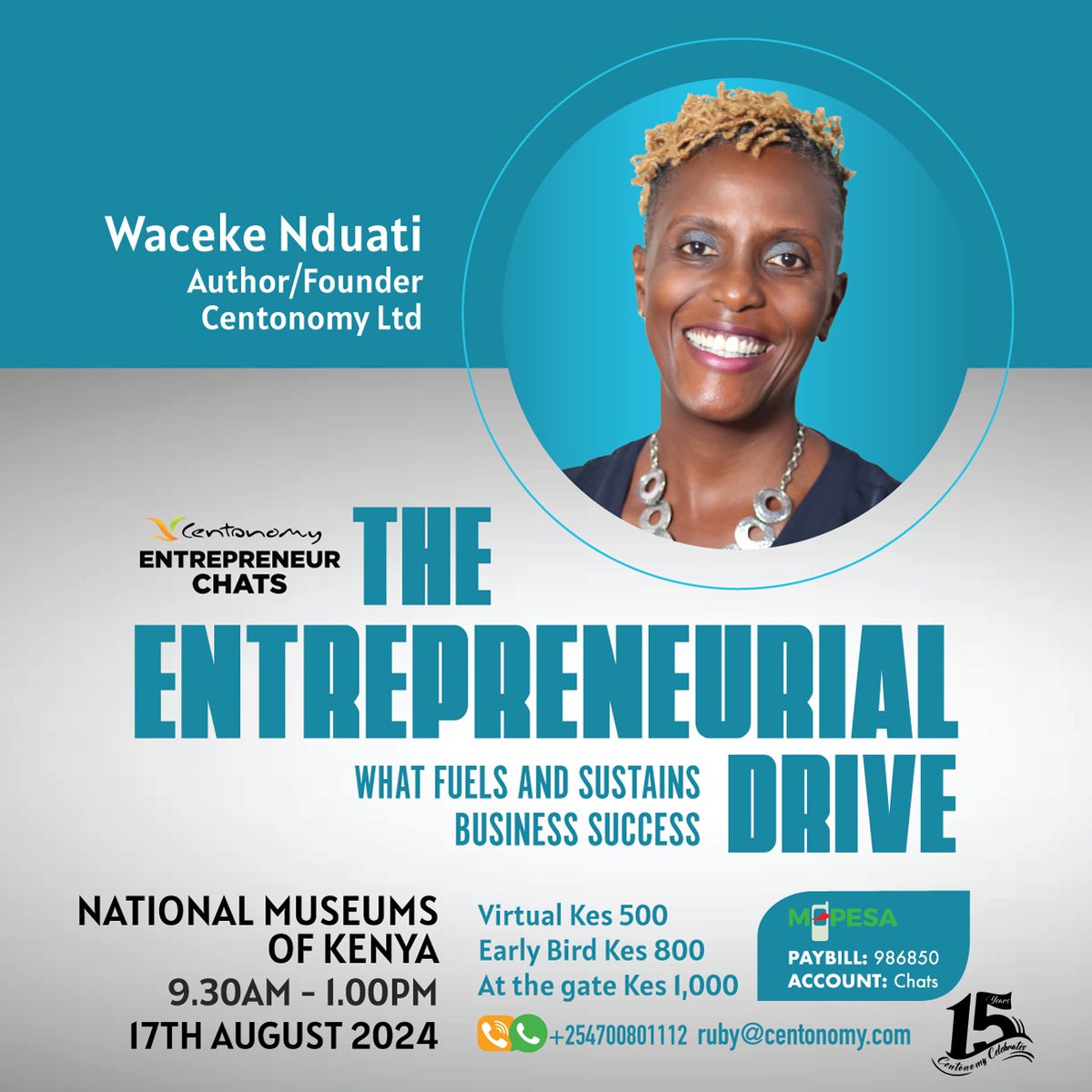 cekenduati's tweet image. Without the entrepreneurial drive, running a business is impossible.

Join me, along with other speakers  for an insightful conversation.

Also, my book @_MakingCents_ will be available for purchase.

Register here

forms.monday.com/forms/ad8234e5…

See the poster for details.

#Centonomy