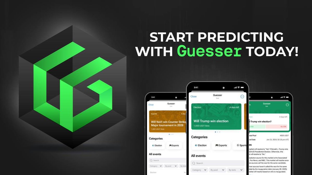 guessergg's tweet photo. 🚀 Dive into the future of politics, crypto, sports, cinema, and more. Start forecasting, engage in vibrant discussions, and test your predictive prowess.

💰Place your bet, aim for the big win, and be part of a community shaping the future !

📲 https://t.co/CJdtJxXuNt https://t.co/H5U58aTQKS