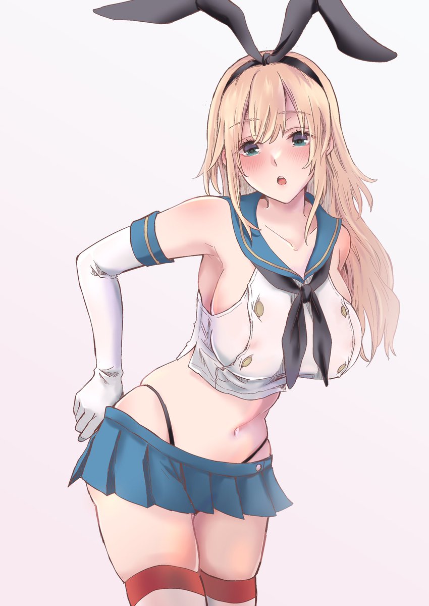 愛宕(艦隊これくしょん) ,島風(艦隊これくしょん) 「 今回はちゃんと着ます! 」|あしゅりのイラスト