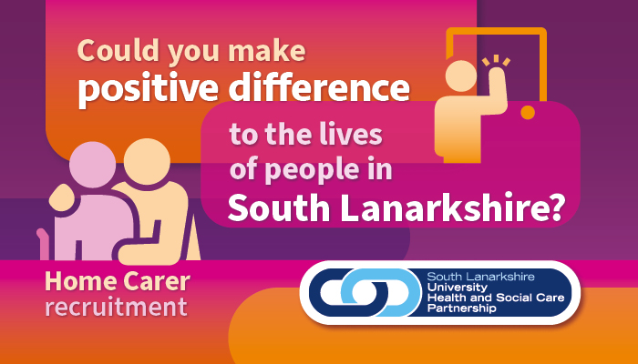SouthLanCouncil's tweet image. Are you the type of person who wants more from their job?

Do you want to make a positive difference to the lives of others?

Are you committed to doing the best you can?

We are looking for highly motivated individuals to join our Care at Home Team throughout South Lanarkshire.