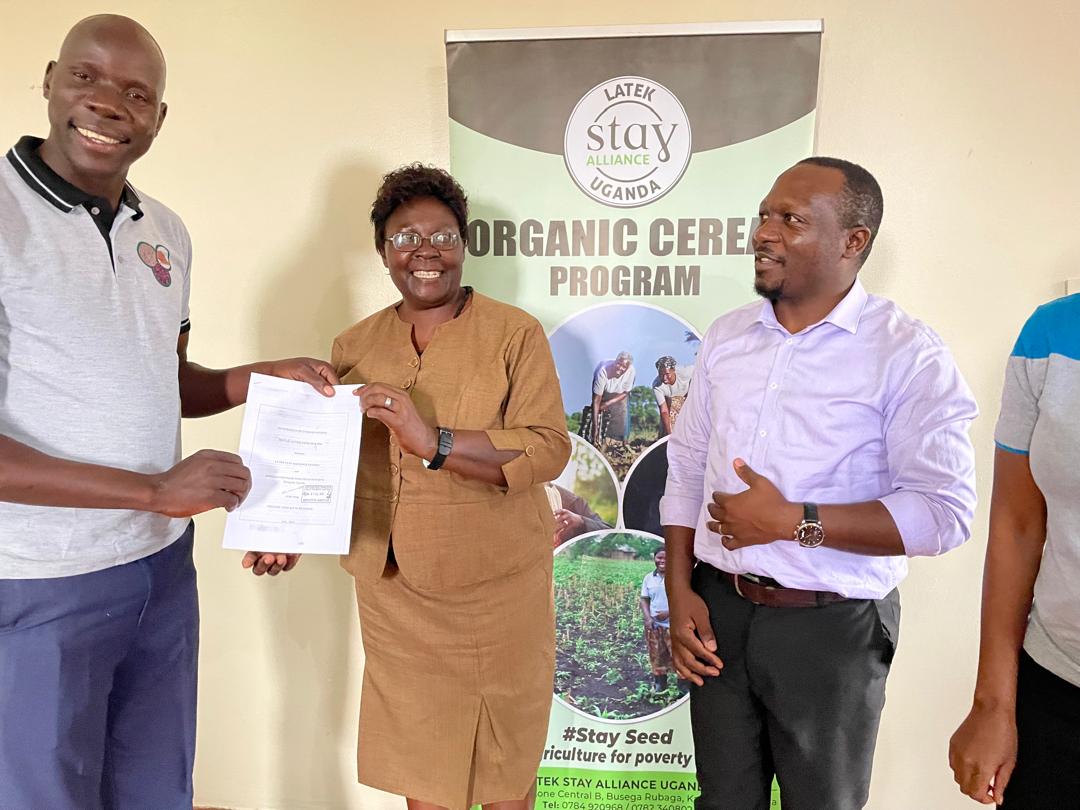 LatekStay's tweet photo. We are thrilled to announce the official launch of the OC#6 program!  This phase of the Organic Cereals Program was launched earlier this week by our Executive Director and BOD members of Latek Stay Alliance Uganda, alongside Program Managers and Officers from our implementing- https://t.co/QC90naURs3