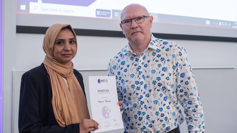 Loughborough University (@lborouniversity) on Twitter photo Samia Qamar, a Doctoral Researcher from <a href="/LboroEng/">Loughborough Engineering</a>, was crowned the winner of the University’s Three Minute Thesis (3MT®) competition! 👏
Samia will represent the University at the East Midlands Doctoral Network’s Regional 3MT® competition.
Read more ➡️ lboro.uk/3StnkHI Samia Qamar, a Doctoral Researcher from <a href="/LboroEng/">Loughborough Engineering</a>, was crowned the winner of the University’s Three Minute Thesis (3MT®) competition! 👏
Samia will represent the University at the East Midlands Doctoral Network’s Regional 3MT® competition.
Read more ➡️ lboro.uk/3StnkHI