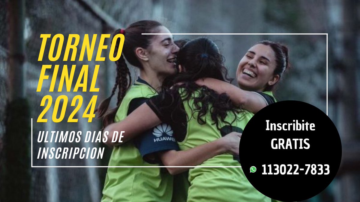 PasionesFutbole's tweet photo. ⏳¡Última llamada! ⏰ Quedan sólo 3 días con INSCRIPCIÓN GRATIS. Dale que ya arranca! ⚽️🏆 ¿y vos ya preparaste los botines?
📍Avellaneda / Liniers / Ramos Mejía / San Telmo https://t.co/ppB4WRp96L