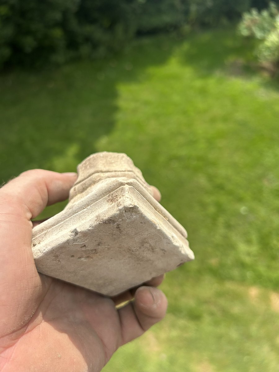 Found while cleaning out church eaves, I’m thinking could be a candle 🕯️ holder once but open to ideas <a href="/natchjourneyman/">CHURCH GOING with Andrew Ziminski FSA & SPAB 🇺🇦</a>