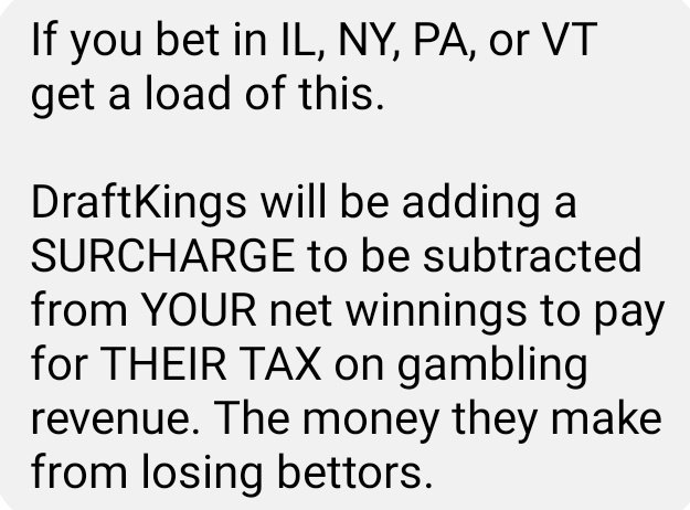 rabblewithcause's tweet photo. .@DKSportsbook @DraftKings @DK_Assist guess it's time to switch to one of the dozens of other legal online sportsbooks. what a brilliant business model, making all your customers leave... https://t.co/o00YlAaY0j