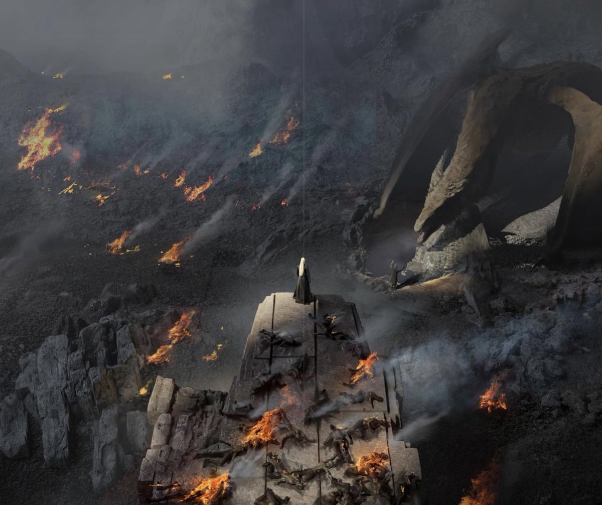 ladylaogai's tweet photo. I am OBSESSED with the idea of Rhaenyra literally walking over the bodies of the dragonseeds when she came down from her viewing platform https://t.co/MrR7xtpWCj