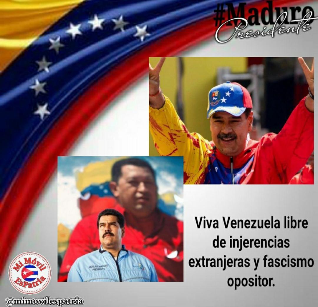 Elina221265's tweet photo. @EVilluendasC El imperio no cesa en sus empeños de destruir a los Estados que no se someten a sus intereses, y ahora también certifica presidentes. Basta ya de intervencionismo, la batalla por Venezuela es la batalla por nuestra América #ManosFueraDeVenezuela

#DeZurdaTeam 🤝🐲
#AduanadeCuba https://t.co/HVuKtIVchr