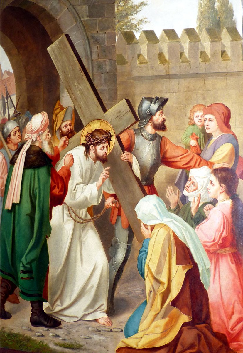 RegionsFrance's tweet photo. 4e Mystère Douloureux
Le portement de la Croix.
(Mc 15, 21-22).
#FridayDevotion #MystèresDouloureux
#ChristRoi #GloryToGod #CoeurImmaculéDeMarie #AveMaria #MotherofGod #QueenOfRosary #SantoRosario #SaintRosaire #HolyRosary #PaixduChrist #CatholicX https://t.co/02MKlmoZbx